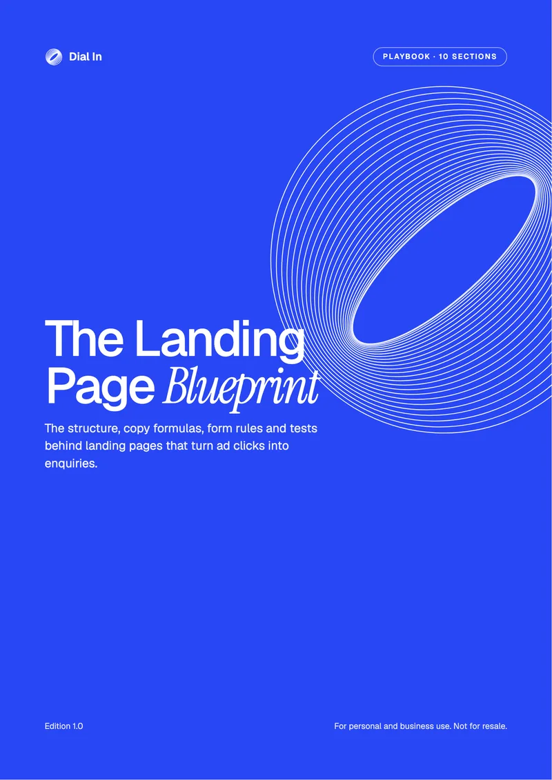 Landing Page Blueprint, page preview 1