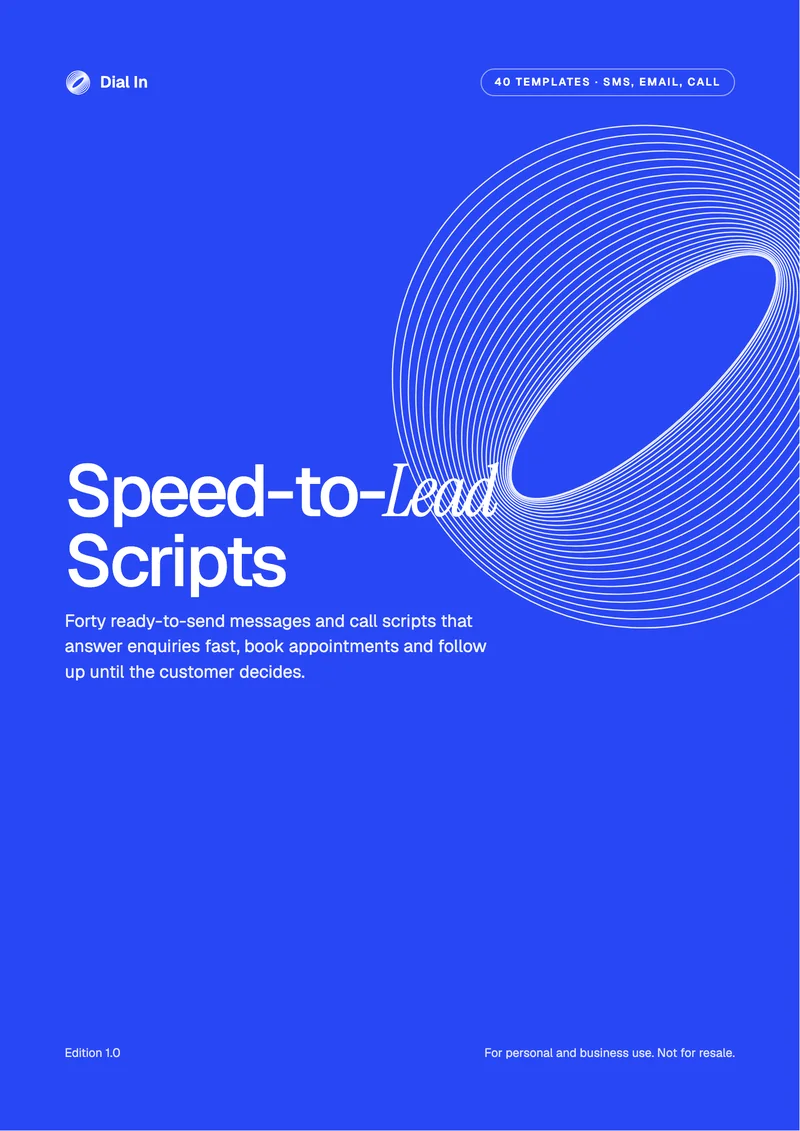 Speed-to-Lead Scripts, page preview 1